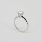 GIA Certified 0.9 Ct Diamond Solitaire Ring - April Birthstone