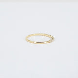 Single Prong Bubble Diamond Wedding Band – Dainty Nature Wedding Ring