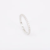 1.7 mm Thin Shared Prong Full Eternity Ring – Dainty Diamond Wedding Band