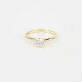 Vintage GIA Certified Diamond Engagement Ring - 6 Prongs