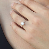GIA Certified 1.1 Ct Bold Knife Edge Diamond Ring