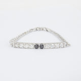 Men's Diamond Tennis Bracelet - "Yin and Yang"