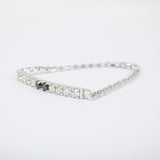 Men's Diamond Tennis Bracelet - "Yin and Yang"