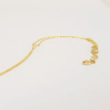 Dainty Handmade Diamond Gold Hand Chain - Graduated Genuine Minimalist Diamond Bracelet