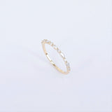 Marquise Diamond Wedding Band – Single Prong Bubble Diamond Ring