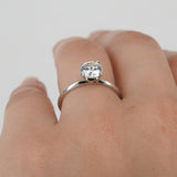 GIA Certified 1.1 Ct Bold Knife Edge Diamond Ring