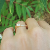 Unique Cushion GIA Diamond Wedding Engagement Ring