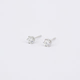 Large Solitaire Diamond Studs (0.4 Ct) - Vintage 6 Prongs