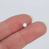 Large Solitaire Diamond Studs (0.4 Ct) - Vintage 6 Prongs