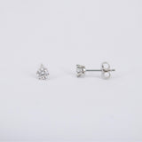 Large Solitaire Diamond Studs (0.4 Ct) - Vintage 6 Prongs