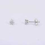 Large Solitaire Diamond Studs (0.4 Ct) - Vintage 6 Prongs