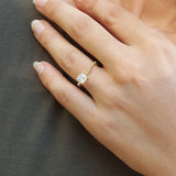 Unique Cushion GIA Diamond Wedding Engagement Ring