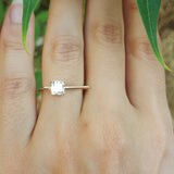 Unique Cushion GIA Diamond Wedding Engagement Ring