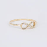 Natural Infinity Diamond Ring