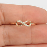 Natural Infinity Diamond Ring