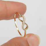 Natural Infinity Diamond Ring