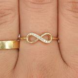 Natural Infinity Diamond Ring