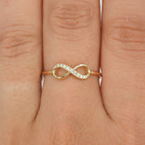 Natural Infinity Diamond Ring