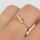 Natural Infinity Diamond Ring