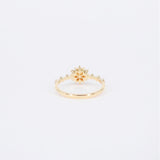 Snow Flake Genuine Diamond Ring
