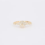 Snow Flake Genuine Diamond Ring