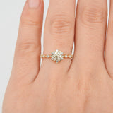 Snow Flake Genuine Diamond Ring