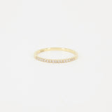 1.2 mm Pave Diamond Wedding Band – Dainty Eternity Ring