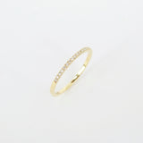 1.2 mm Pave Diamond Wedding Band – Dainty Eternity Ring
