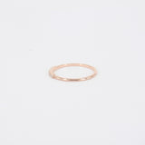 Simple Thin Pave Diamond Band - Dainty Diamond Stacking Wedding Band