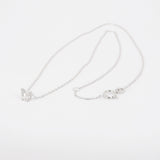 Floating 0.15 CT Diamond Solitaire Necklace – Simple Wedding Diamond Necklace – Dainty Genuine Diamond Pendant – Handmade Minimalist Jewelry