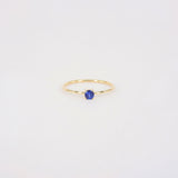 Minimalist Dainty Blue Sapphire Engagement Ring