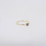 Minimalist Dainty Blue Sapphire Engagement Ring