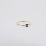 Minimalist Dainty Blue Sapphire Engagement Ring