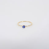 Minimalist Dainty Blue Sapphire Engagement Ring