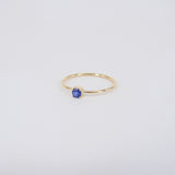 Minimalist Dainty Blue Sapphire Engagement Ring