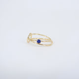 Minimalist Dainty Blue Sapphire Engagement Ring