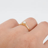 Vintage Style Diamond Engagement Ring – 6 Prongs GIA Certified Diamond Ring – April Birthstone – Handmade Wedding Jewelry