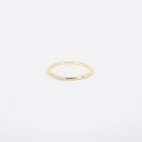 Small Natural Dainty Diamond Ring - Minimalist Thin Wedding Band
