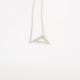 Minimalist Dainty Diamond Triangle Necklace