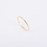 Small Natural Dainty Diamond Ring - Minimalist Thin Wedding Band