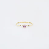 Minimalist Dainty Pink Sapphire Engagement Ring