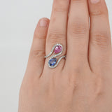 Toi et Moi Sapphire Engagement Ring - September Birthstone