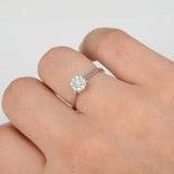 Art Deco Halo Illusion Diamond Engagement Ring