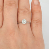 Art Deco Halo Illusion Diamond Engagement Ring