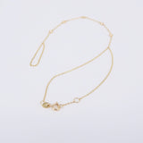 Dainty Diamond Gold Hand Chain - Natural Diamond Bezel Finger Bracelet - Handmade Tennis Jewelry