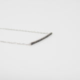 Minimalistic Black Diamond Bar Bracelet