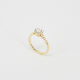 Heart Shaped Halo Diamond Engagement Ring - GIA certified Solitaire