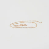 Dainty Diamond Bar Bracelet - Genuine Diamond Wedding Jewelry