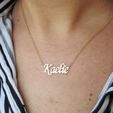 Personalized Diamond Name Necklace – Solid 18k Gold Custom Name Jewelry