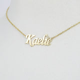 Personalized Diamond Name Necklace – Solid 18k Gold Custom Name Jewelry